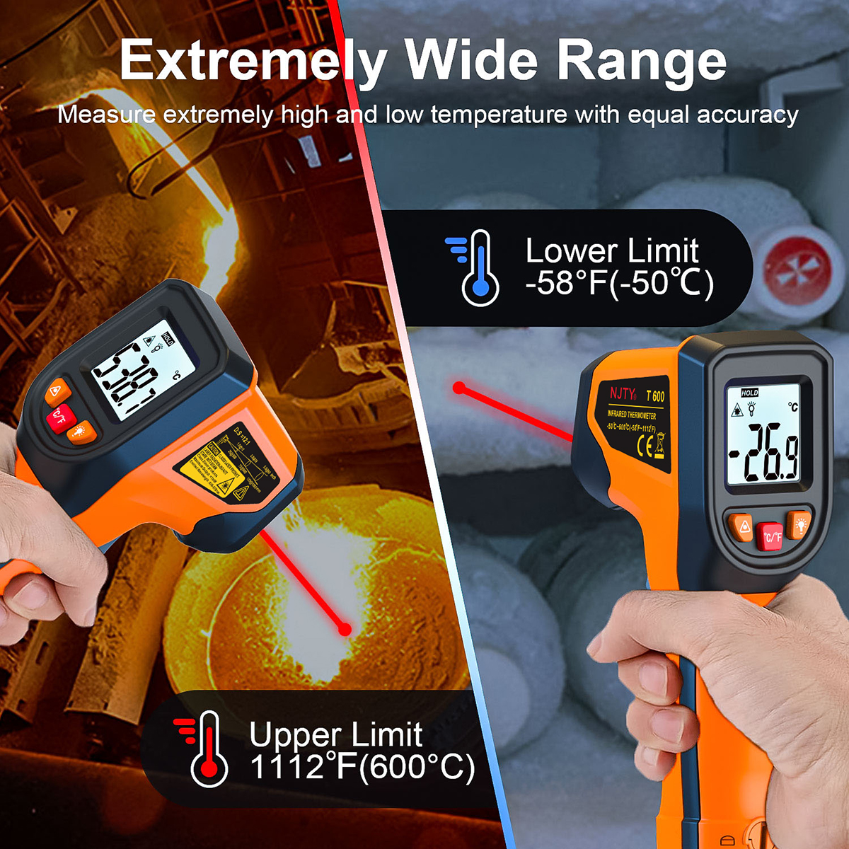 Digital Infrared Thermometer S - Industrial Laser Temperature Sensor ulasan dan harga