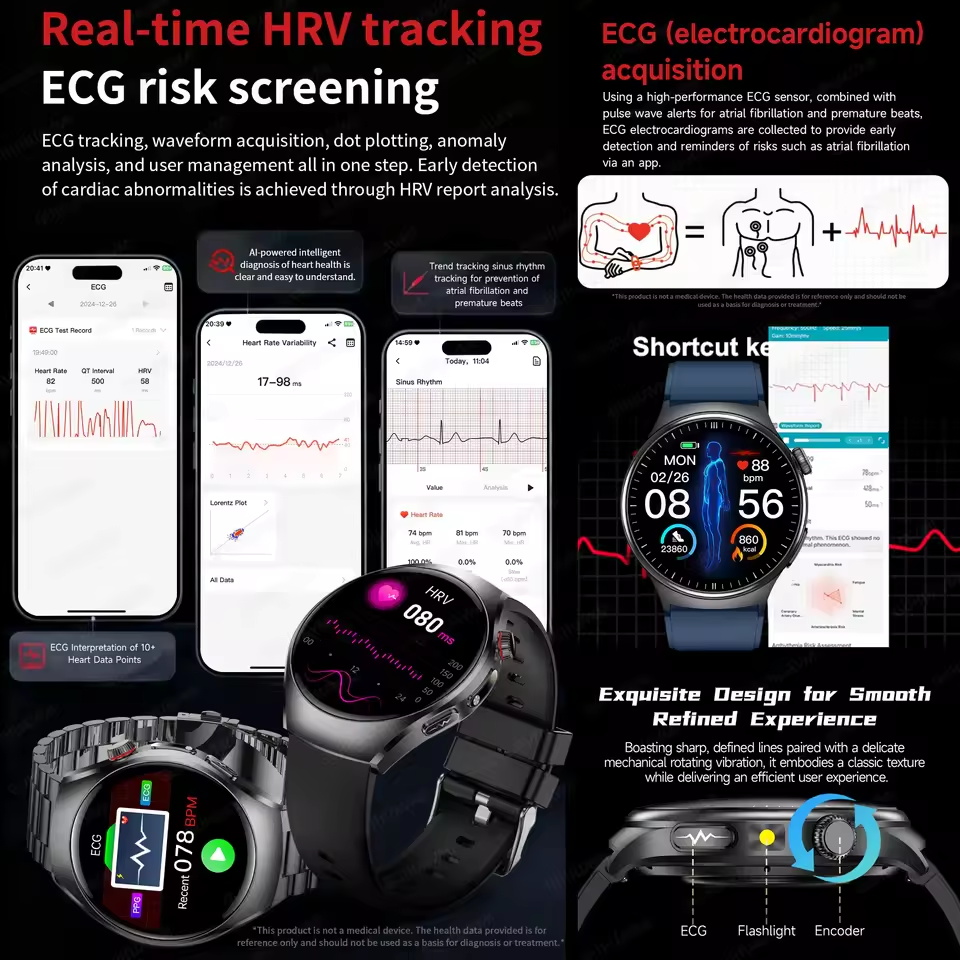 New Accurate ECG Smart Watch B - Industrial Laser Temperature Sensor ulasan dan harga