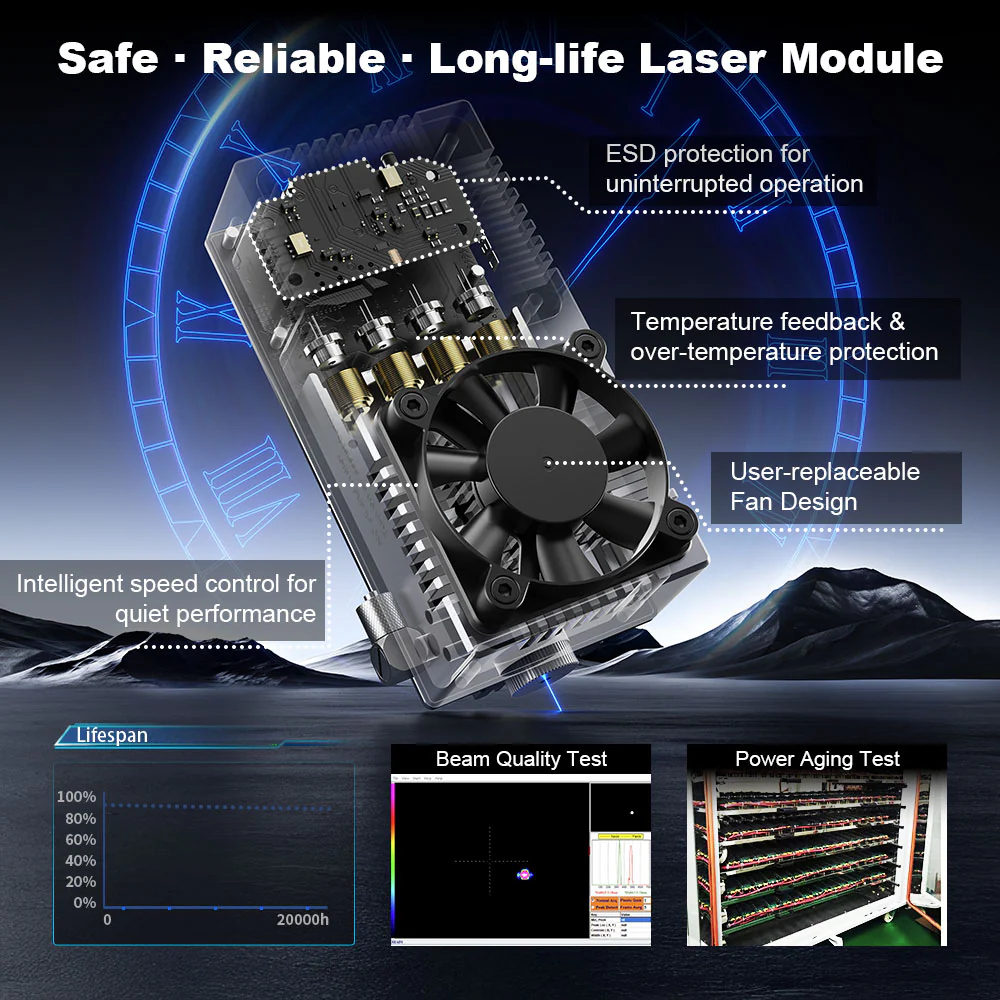 NEJE Max4 V2 E80 80W Laser Eng - Industrial Grade Laser Cutter ulasan dan harga