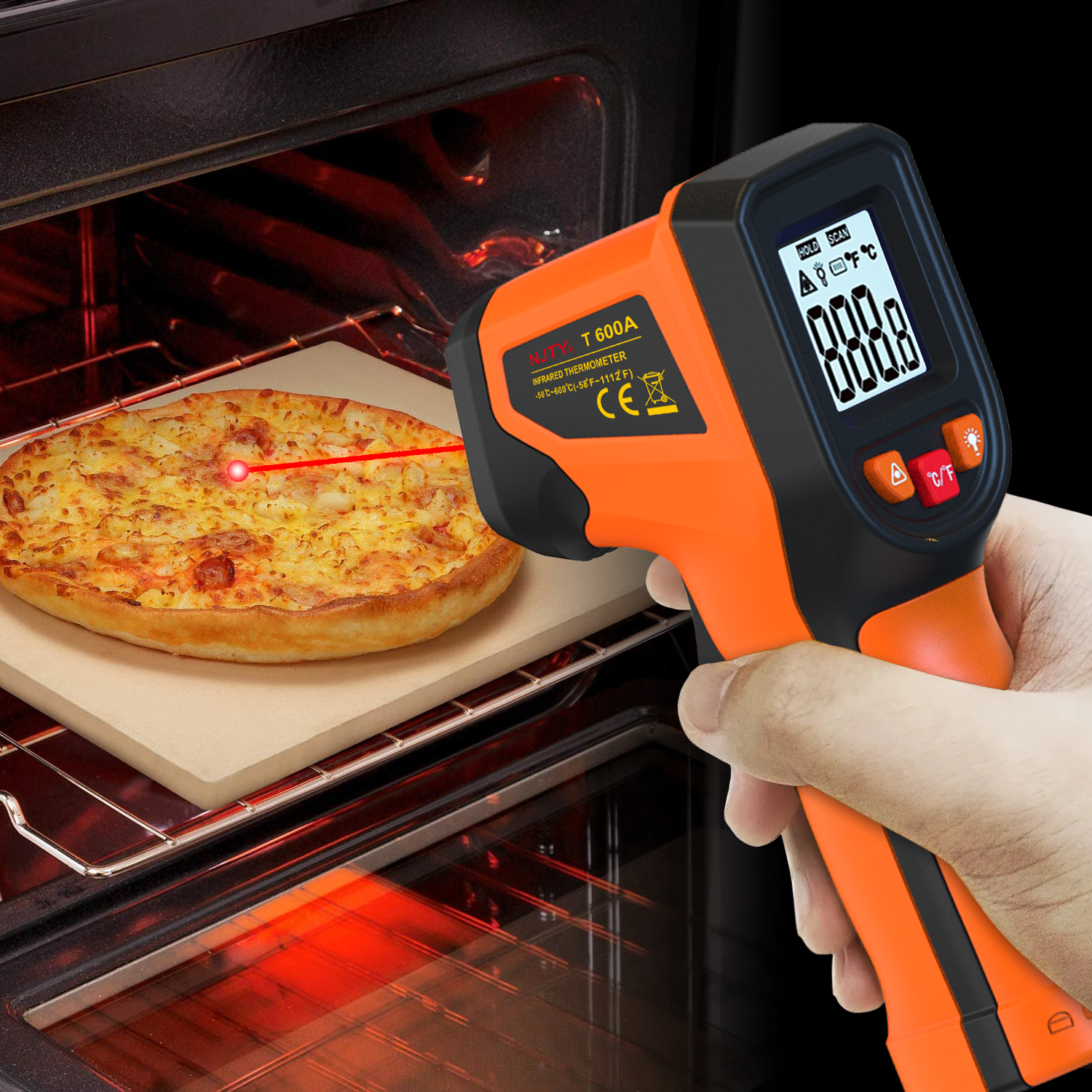 NJTY T600T600A Laser Temperatu - Industrial Laser Temperature Sensor ulasan dan harga