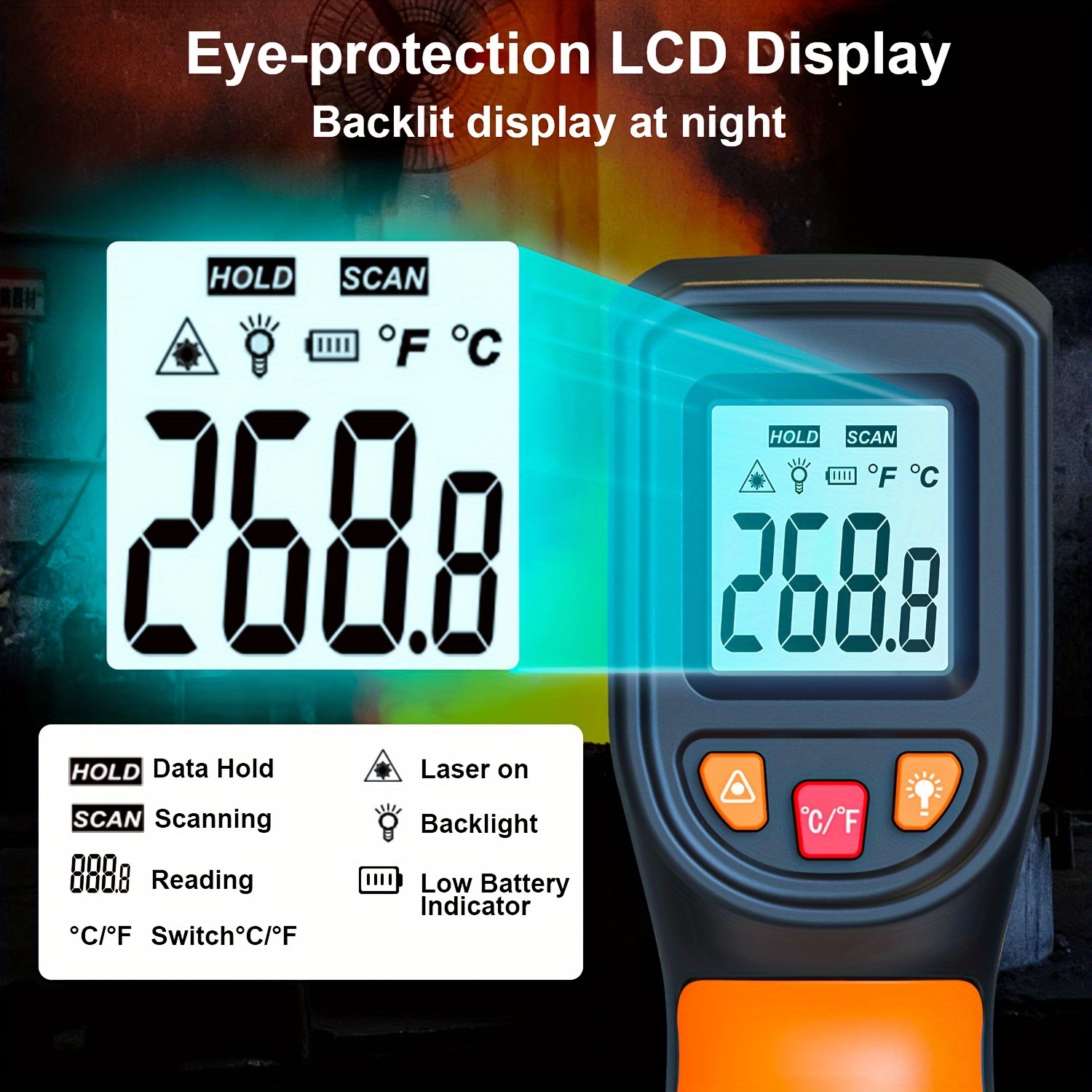 NJTY T600T600A Laser Temperatu - Industrial Laser Temperature Sensor ulasan dan harga