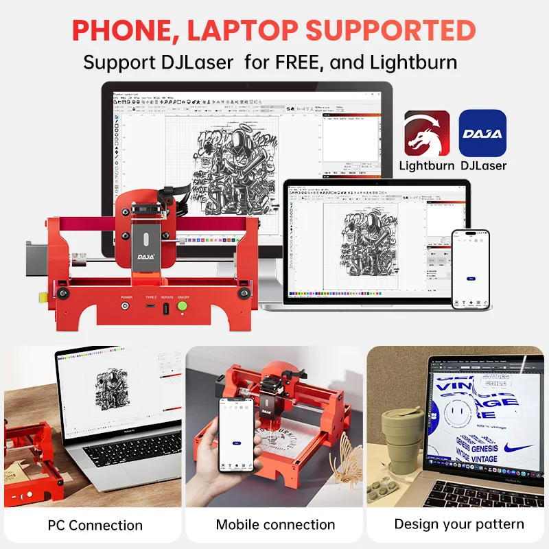 DAJA A7 Laser Engraver 5W Mini - Industrial Laser Equipment ulasan dan harga