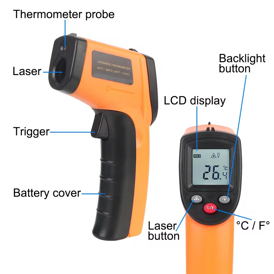 New T600 T600A Digital Infrare - Industrial Laser Temperature Sensor ulasan dan harga