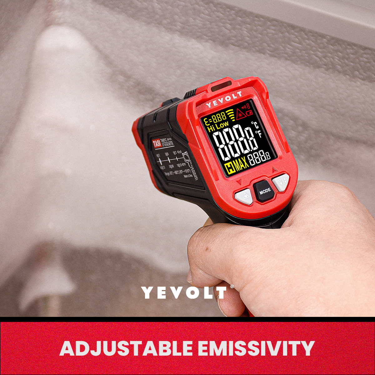 YEVOLT TA601 Series Digital In - Industrial Laser Temperature Sensor ulasan dan harga