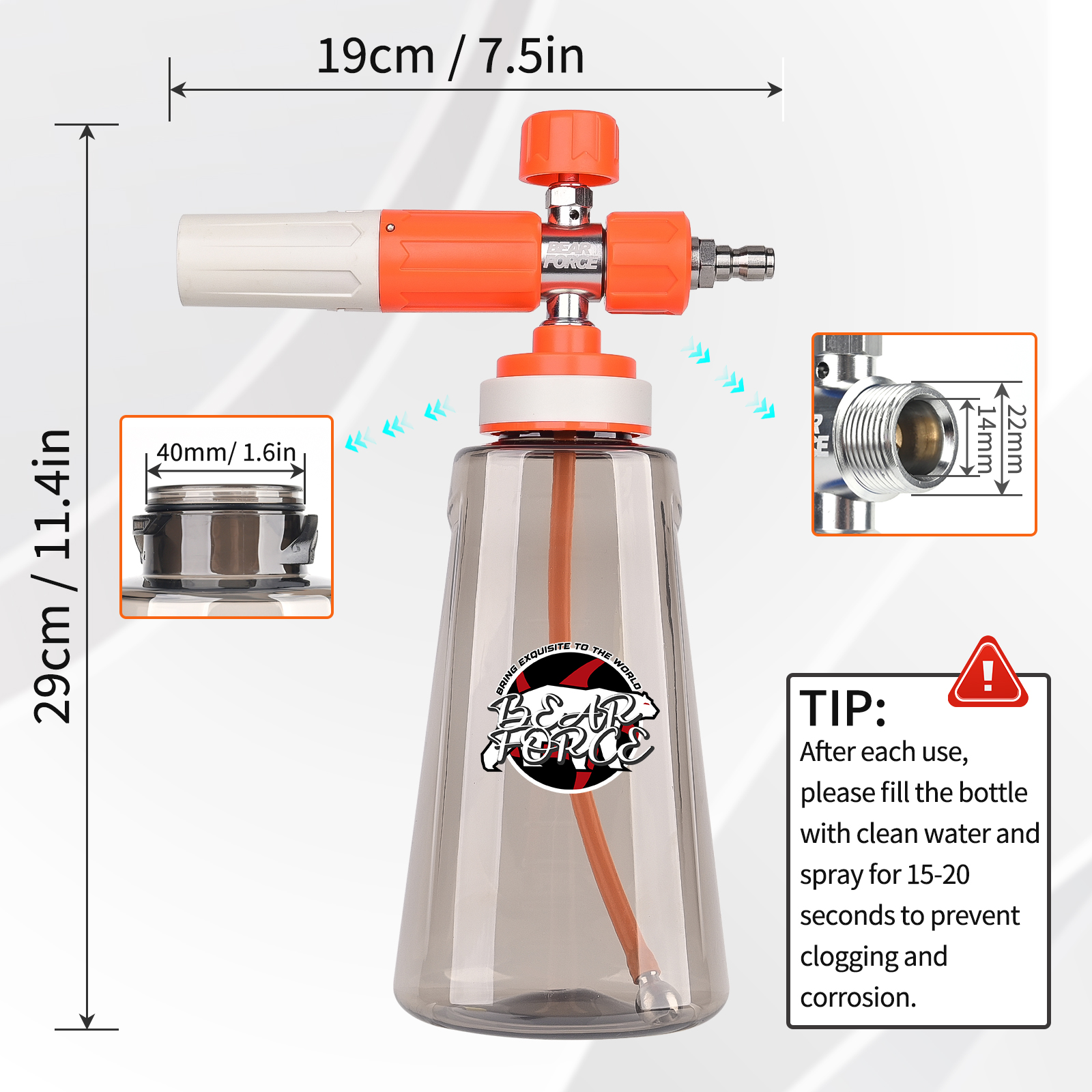 Pressure Washer Upgraded Foam  - Laser Nozzle Ceramic ulasan dan harga
