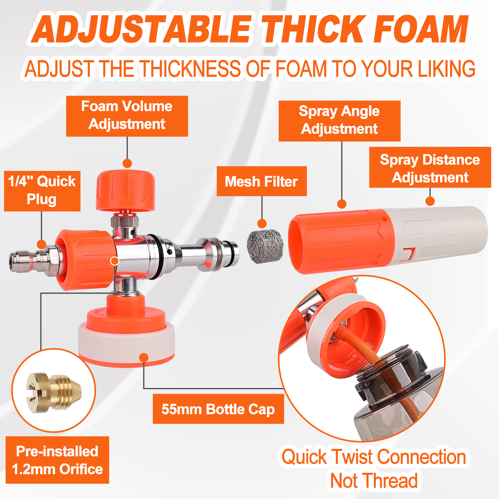 Pressure Washer Upgraded Foam  - Laser Nozzle Ceramic ulasan dan harga