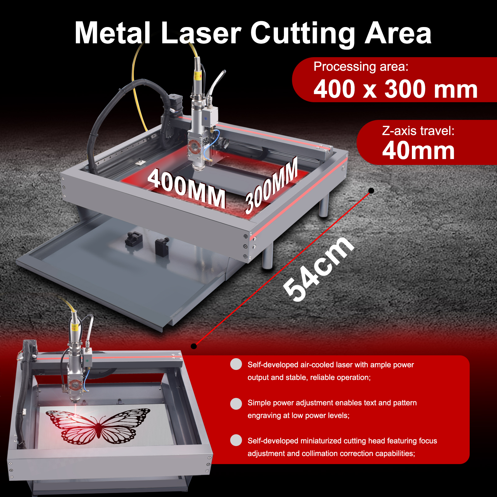 [EU/US] Desktop 220V 50Hz Lase - Industrial Laser Metal Cutting Machine ulasan dan harga