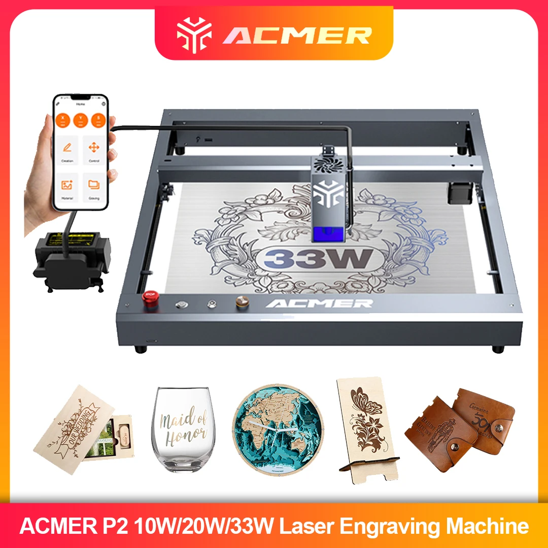 ACMER P2 Laser Engraver 33W 20 - Industrial Laser Equipment ulasan dan harga