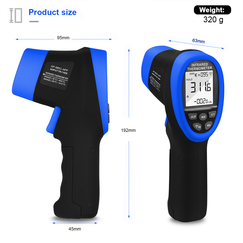 Infrared thermometer,digital l - Industrial Laser Measuring Device ulasan dan harga
